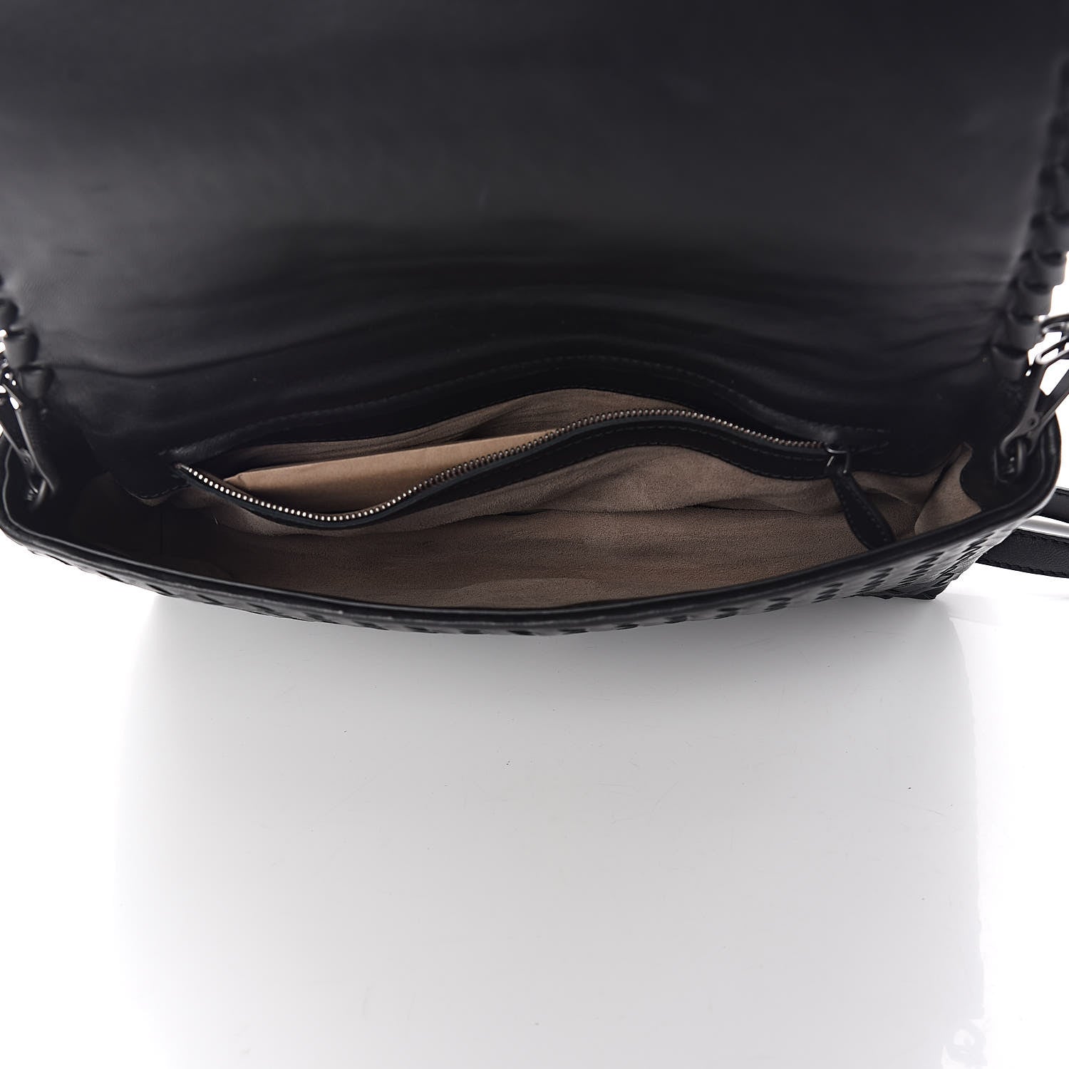 Bottega Veneta Nappa Intrecciato Dahlia Clutch Crossbody Black 5 of 10
