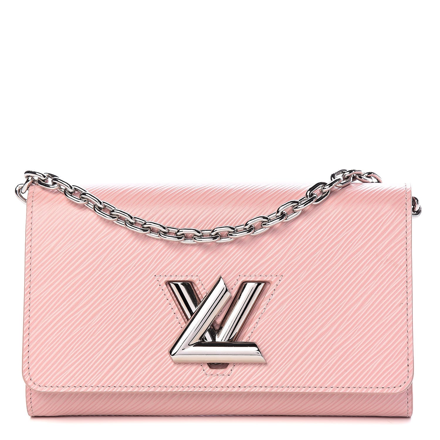 Louis Vuitton Epi Twist Chain Wallet Rose Ballerine 1 of 9