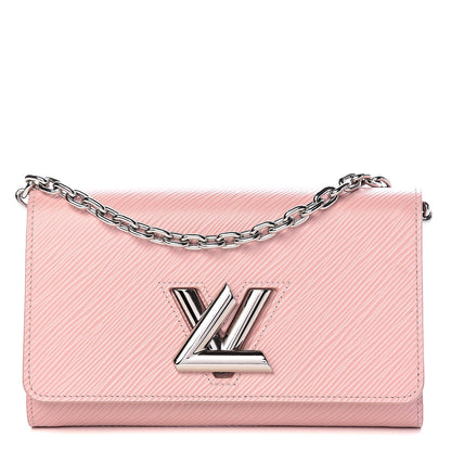 Louis Vuitton Epi Twist Chain Wallet Rose Ballerine 1 of 9