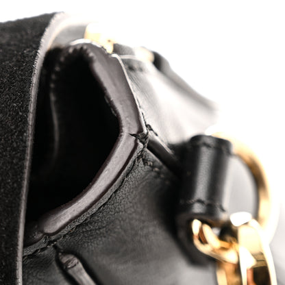 Chloe Suede Calfskin Mini Faye Backpack Black 10 of 11
