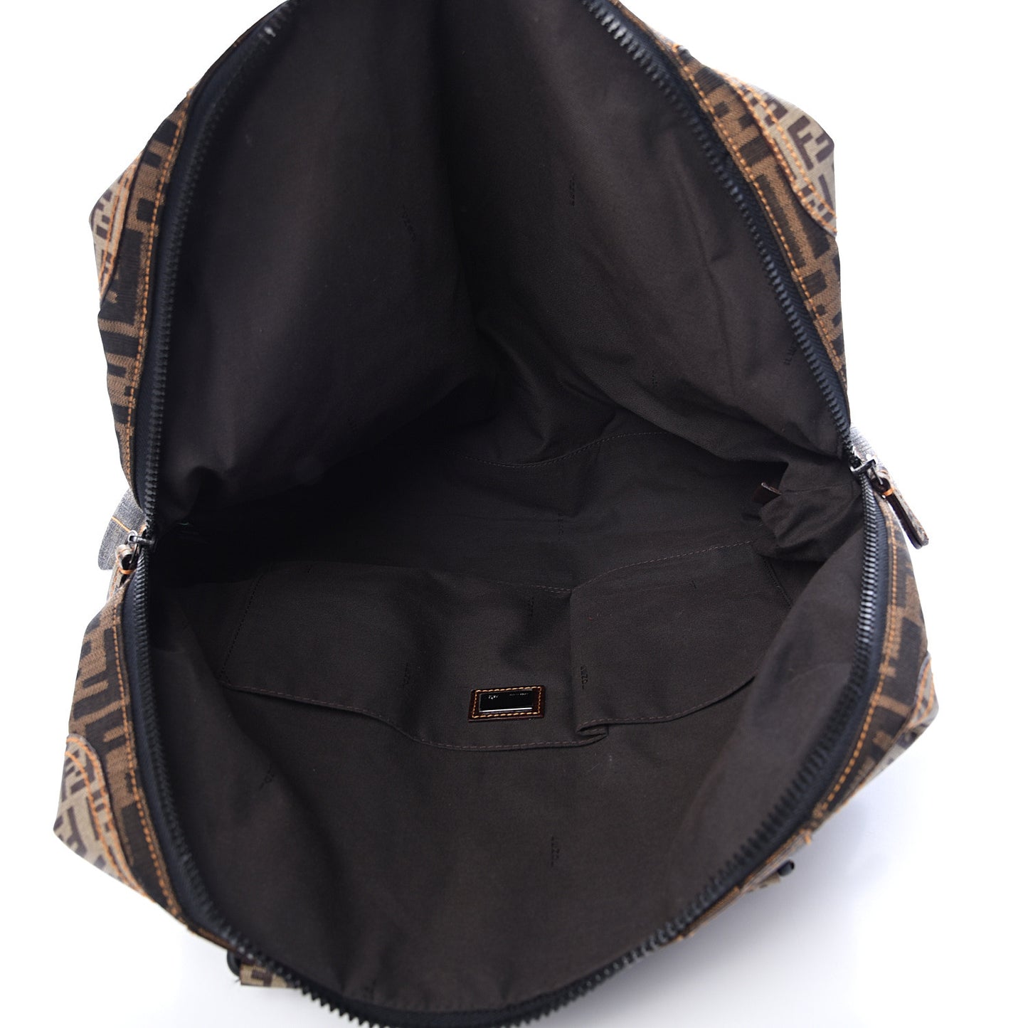 Zucca Zucchino Spalmati Large B Mix Tote Tobacco