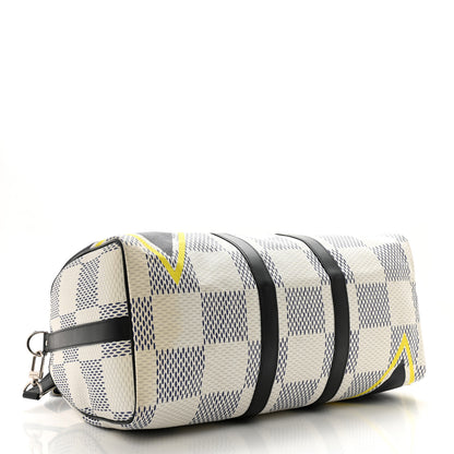 Louis Vuitton Damier Azur Latitude America's Cup Keepall Bandouliere 45 3 of 16
