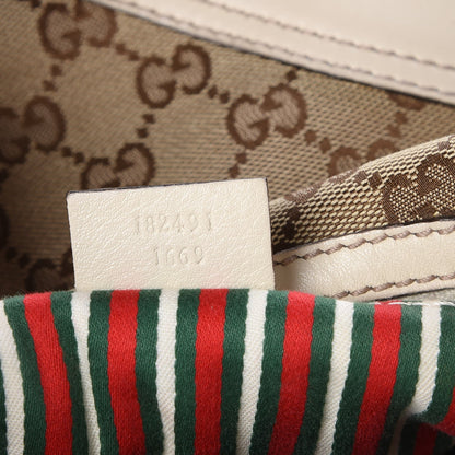 Gucci Monogram Medium New Britt Hobo Off White 10 of 12