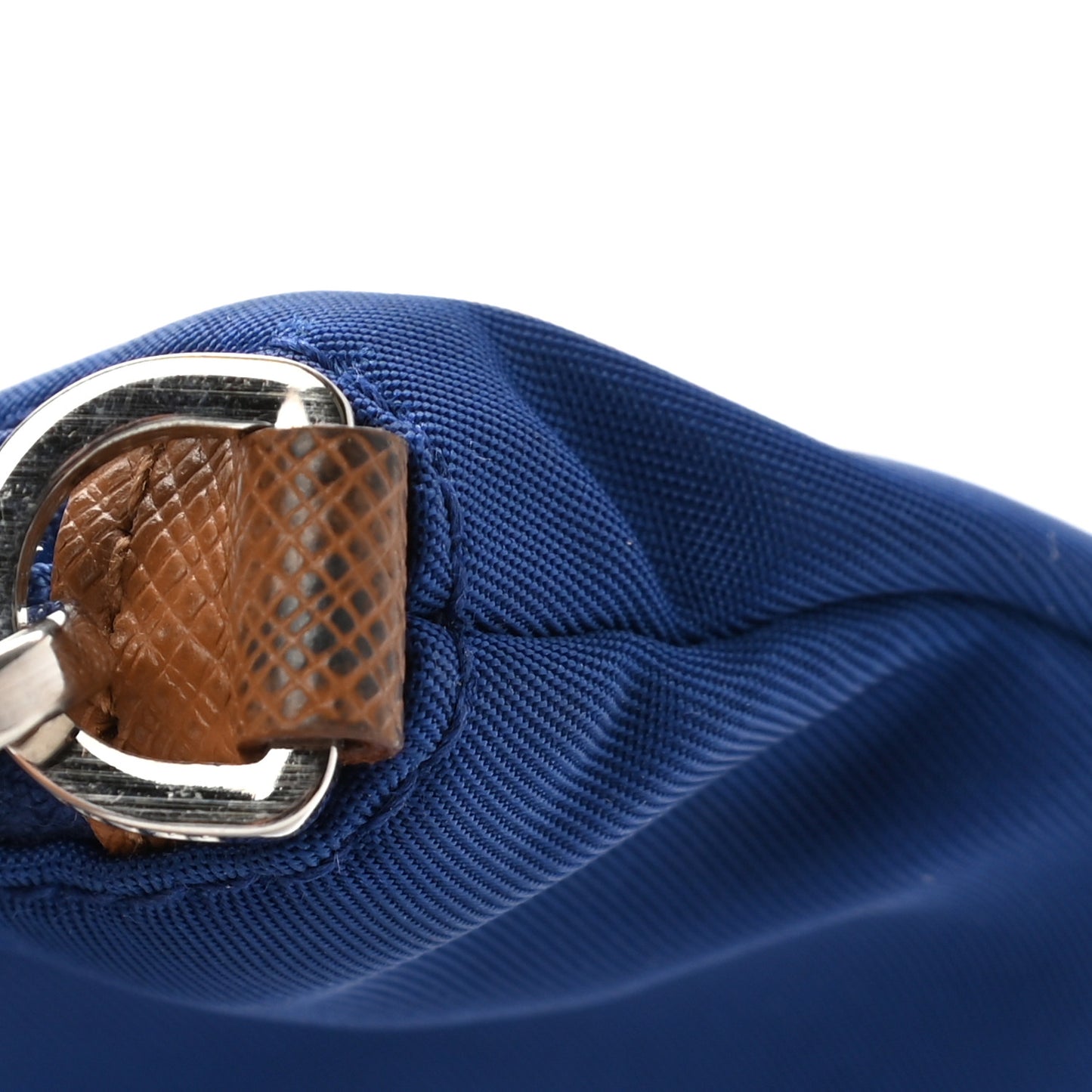 Tessuto Nylon Saffiano Wristlet Bluette