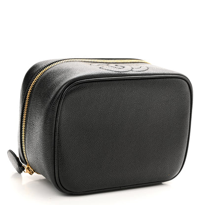 Chanel Caviar CC Vanity Cosmetic Case Black 4 of 11