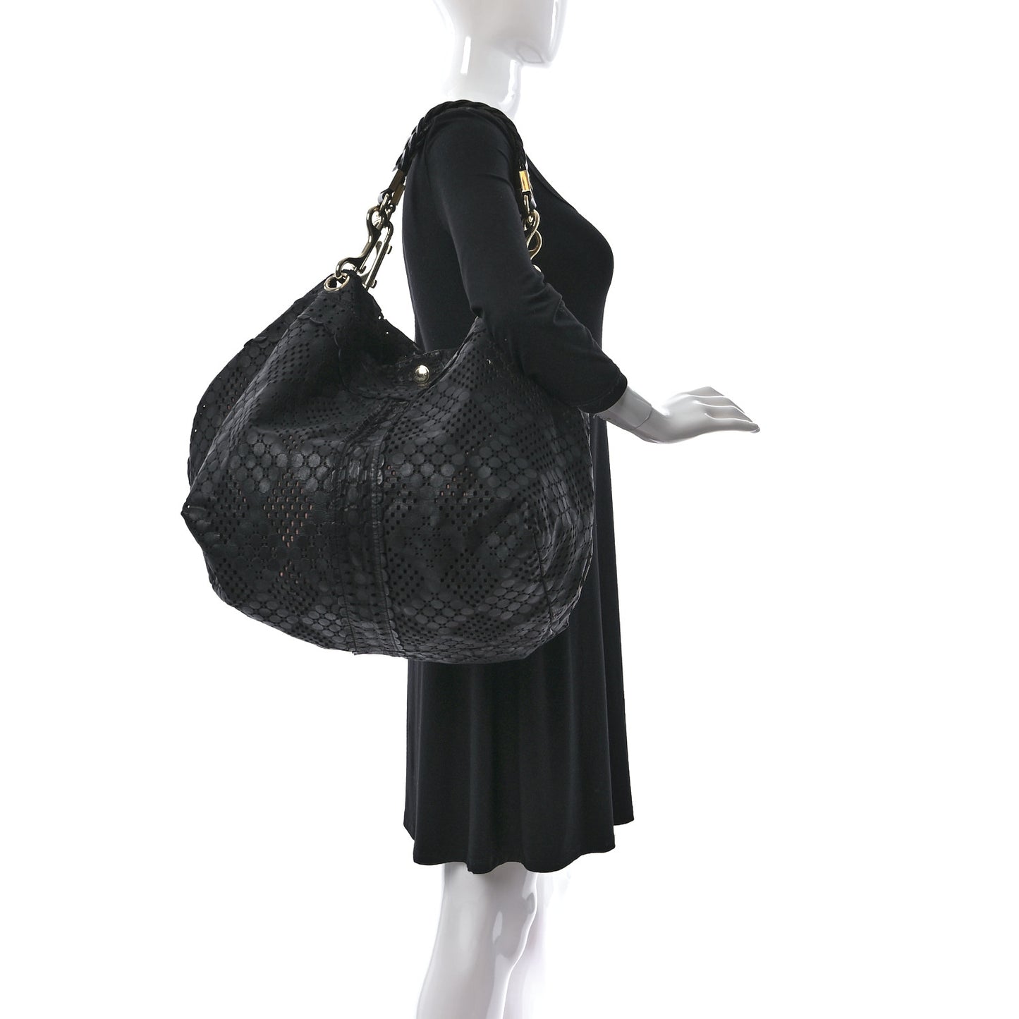 Calfskin Laser Cut Black