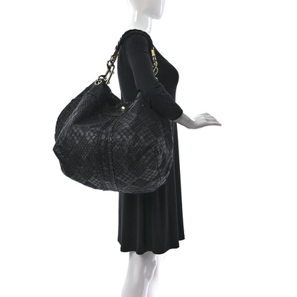 Jimmy Choo Calfskin Laser Cut Black 2 of 15