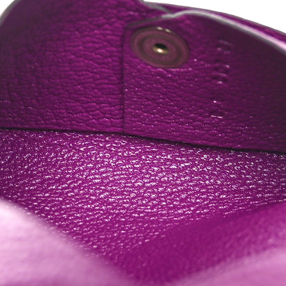 Hermes Chevre Mysore Calvi Card Case Anemone 5 of 10