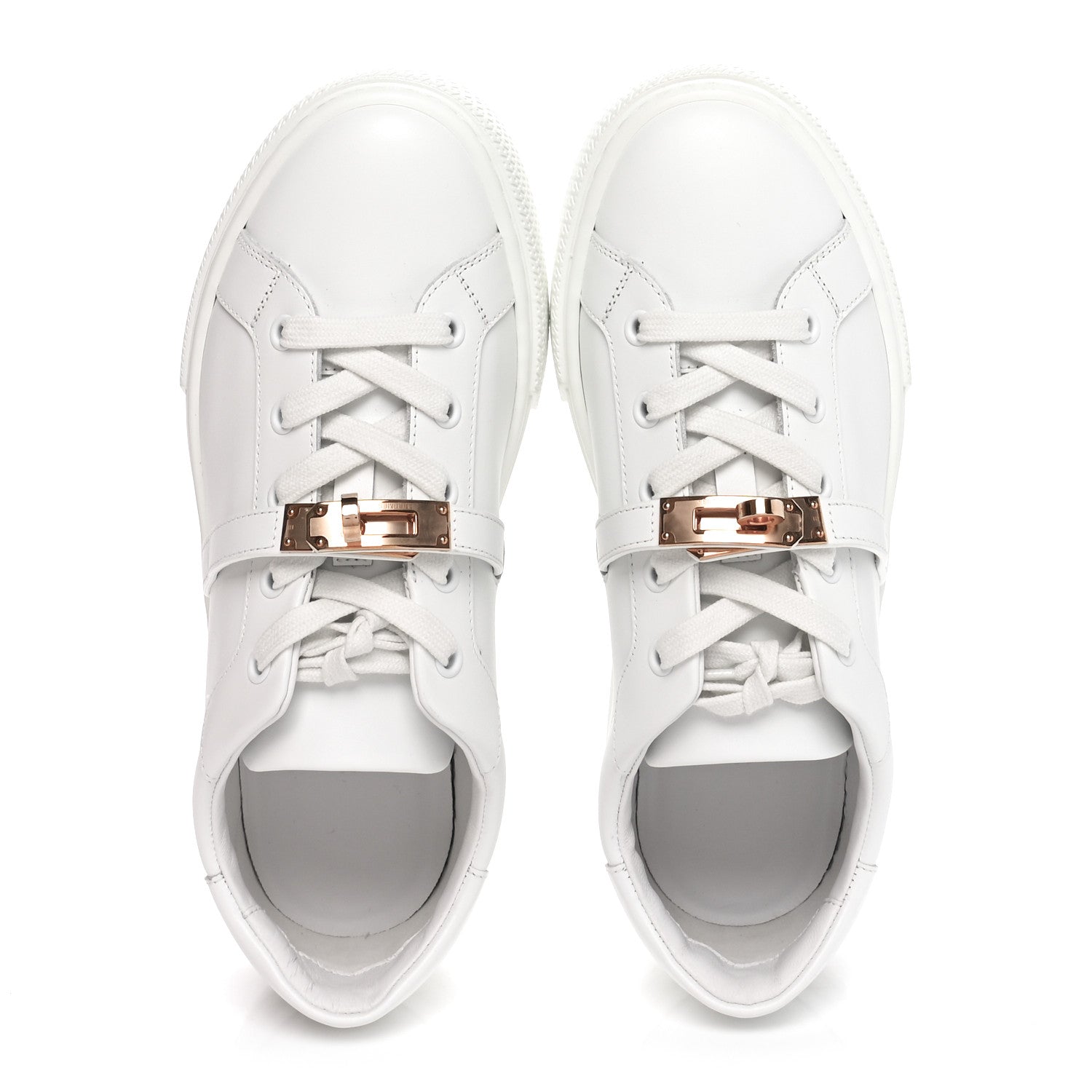 Hermes Calfskin Day Sneakers 37 White 2 of 9
