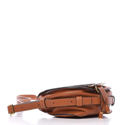 Chloe Calfskin Mini Marcie Round Crossbody Bag Tan 4 of 10