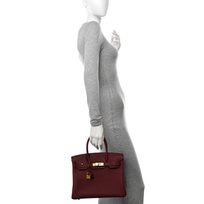 Hermes Togo Birkin 30 Rouge H 2 of 13