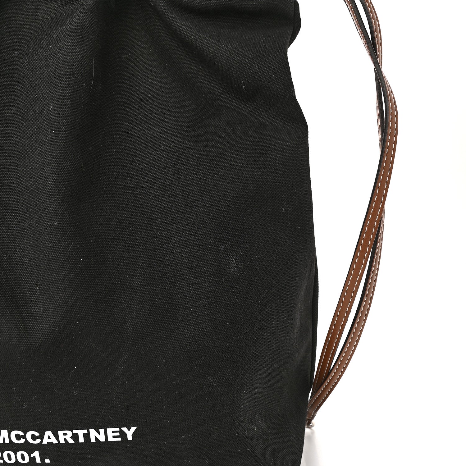 Stella McCartney Canvas Printed Drawstring Tote Bag Black 10 of 10