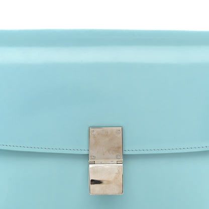 Celine Spazzolato Calfskin Medium Classic Box Flap Bag Porcelain 8 of 12