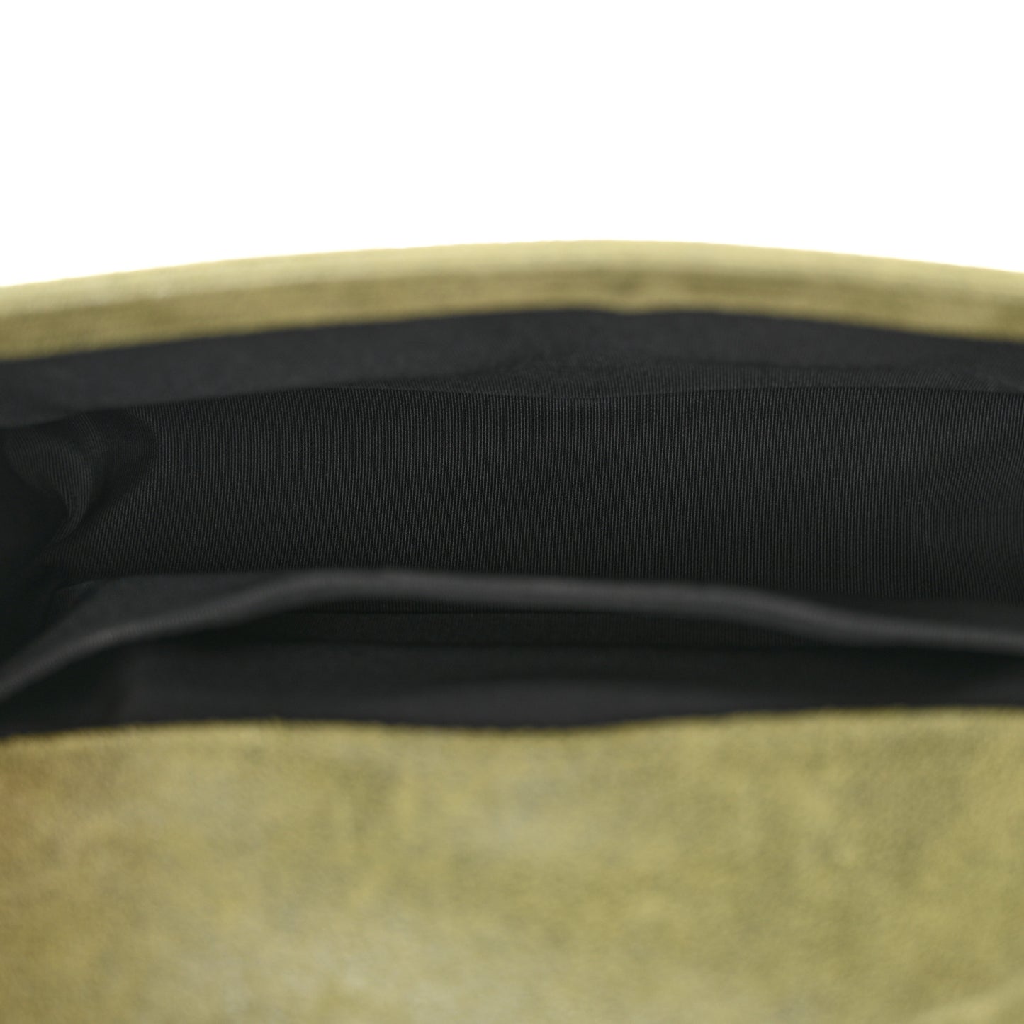 Goatskin Chesterfield Quilted Medium Celtic Boy Flap Green