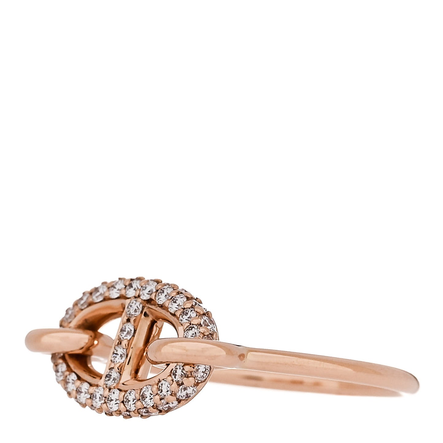 18K Rose Gold Diamond Farandole Ring 55 7.25