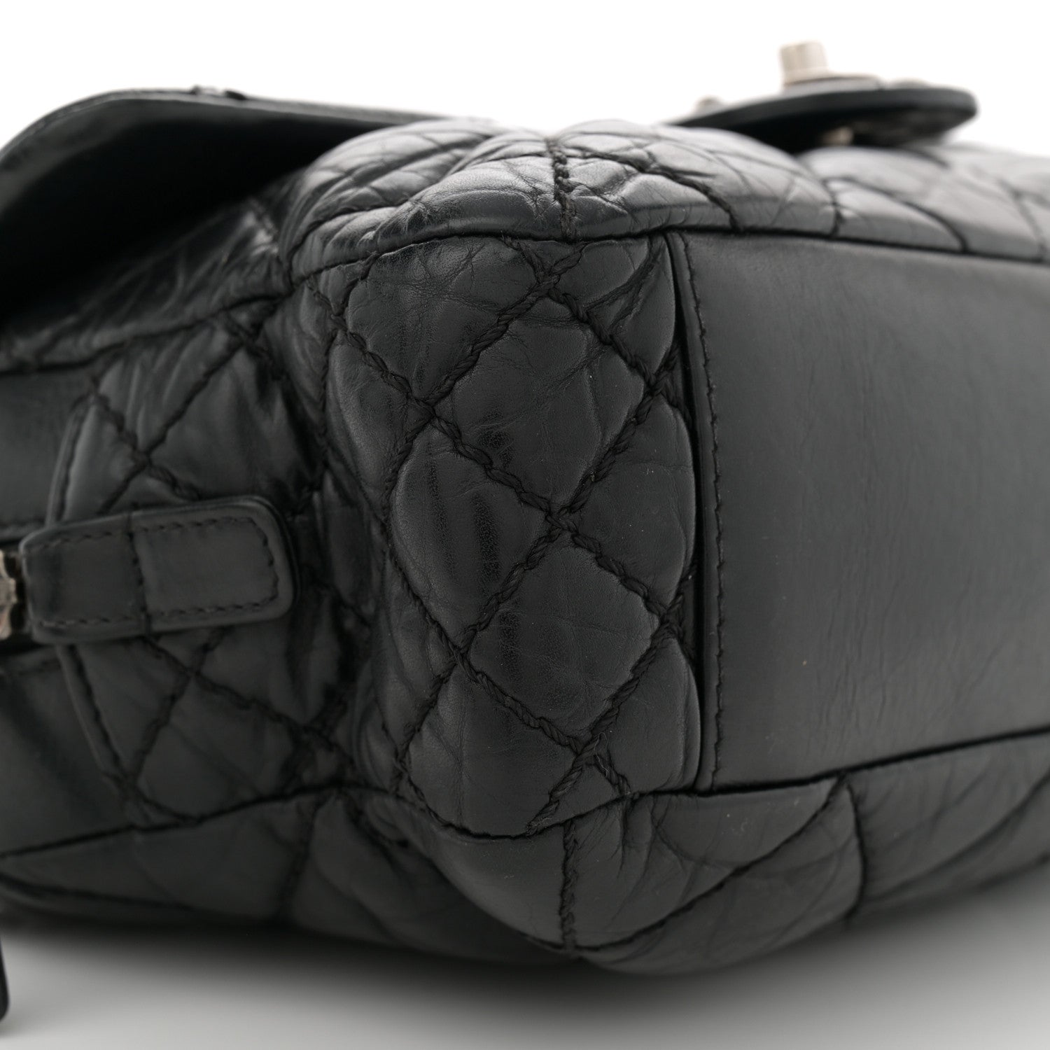 Chanel Aged Calfskin Medium New Portobello Flap Black 9 of 11