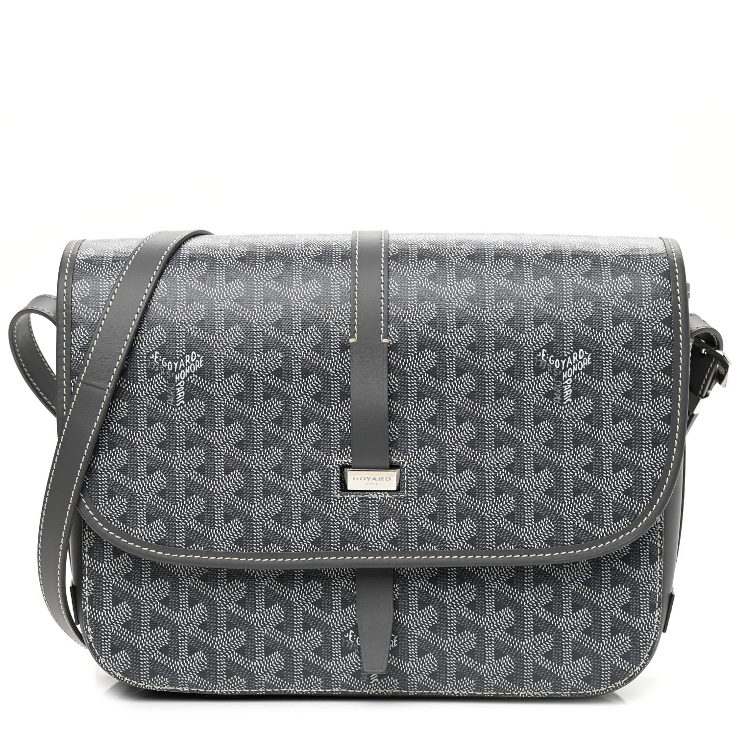 Goyard Goyardine Belvedere II MM Messenger Bag Grey 1 of 8