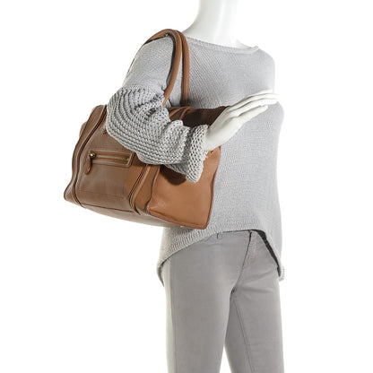 Celine Pebbled Calfskin Mini Luggage Camel 2 of 13