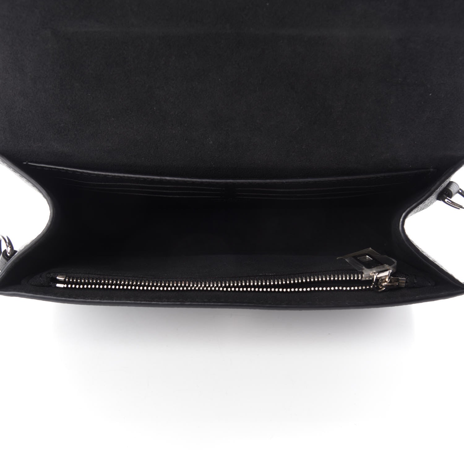 Louis Vuitton Calfskin Lockme Clutch Black 5 of 11