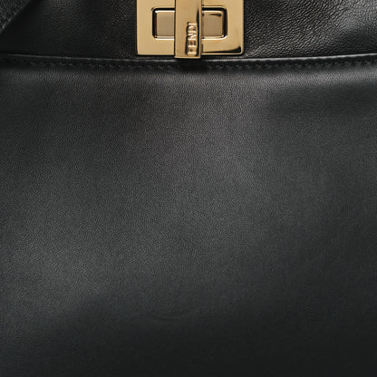Fendi Nappa Mini Peekaboo Iconic Satchel Black 8 of 10