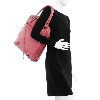 Balenciaga Agneau Classic Hardware Briefcase Tote Pivoine 2 of 8