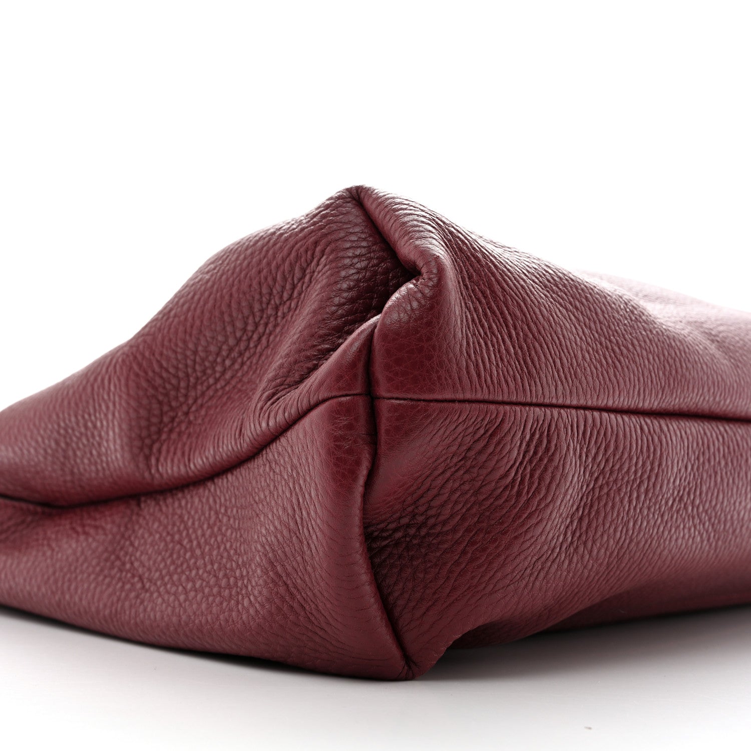 Gucci Grained Calfskin Softbit Maxi Shoulder Bag Rosso Ancora Red 9 of 13