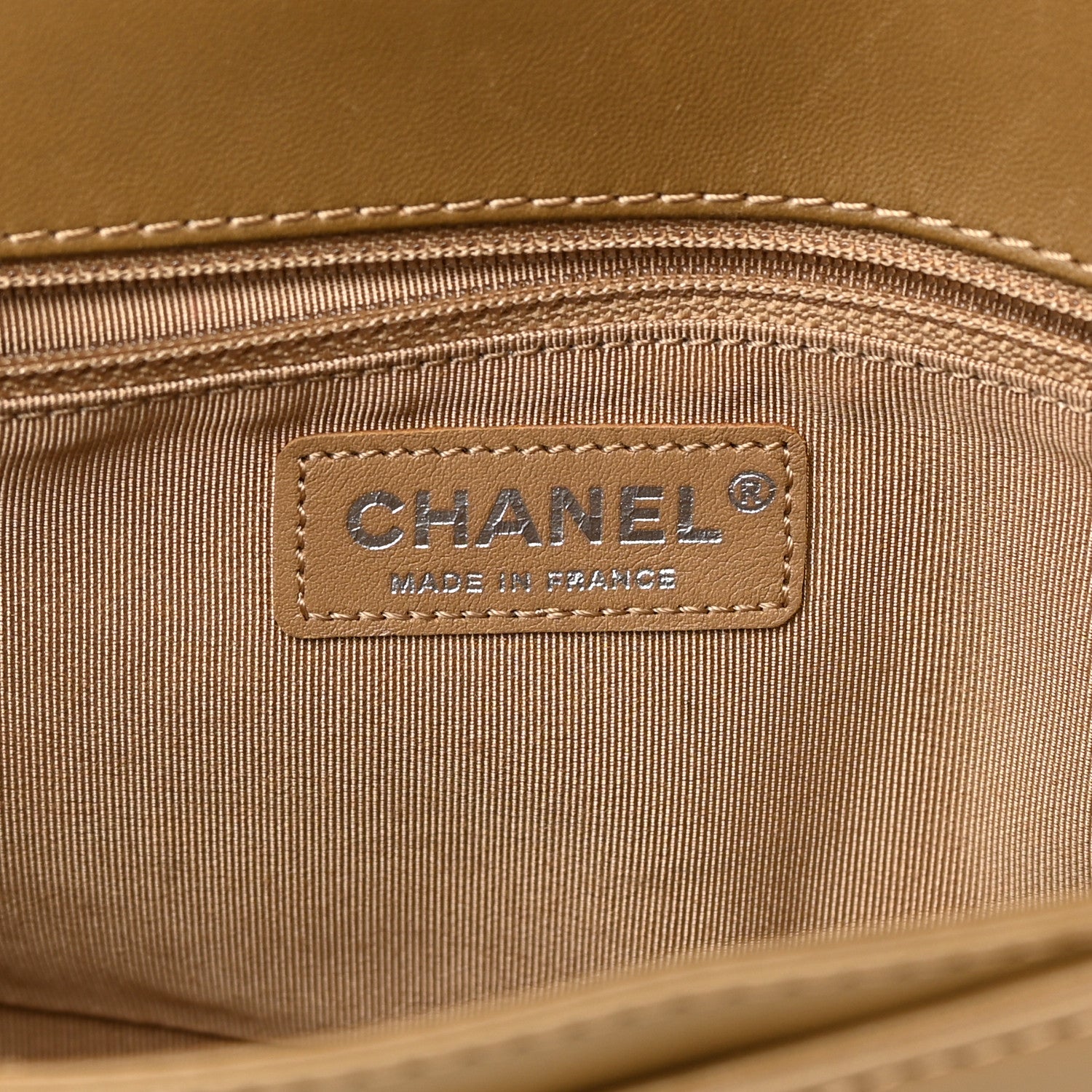 Chanel Calfskin Tweed Enchained Medium Boy Flap Brown 6 of 17