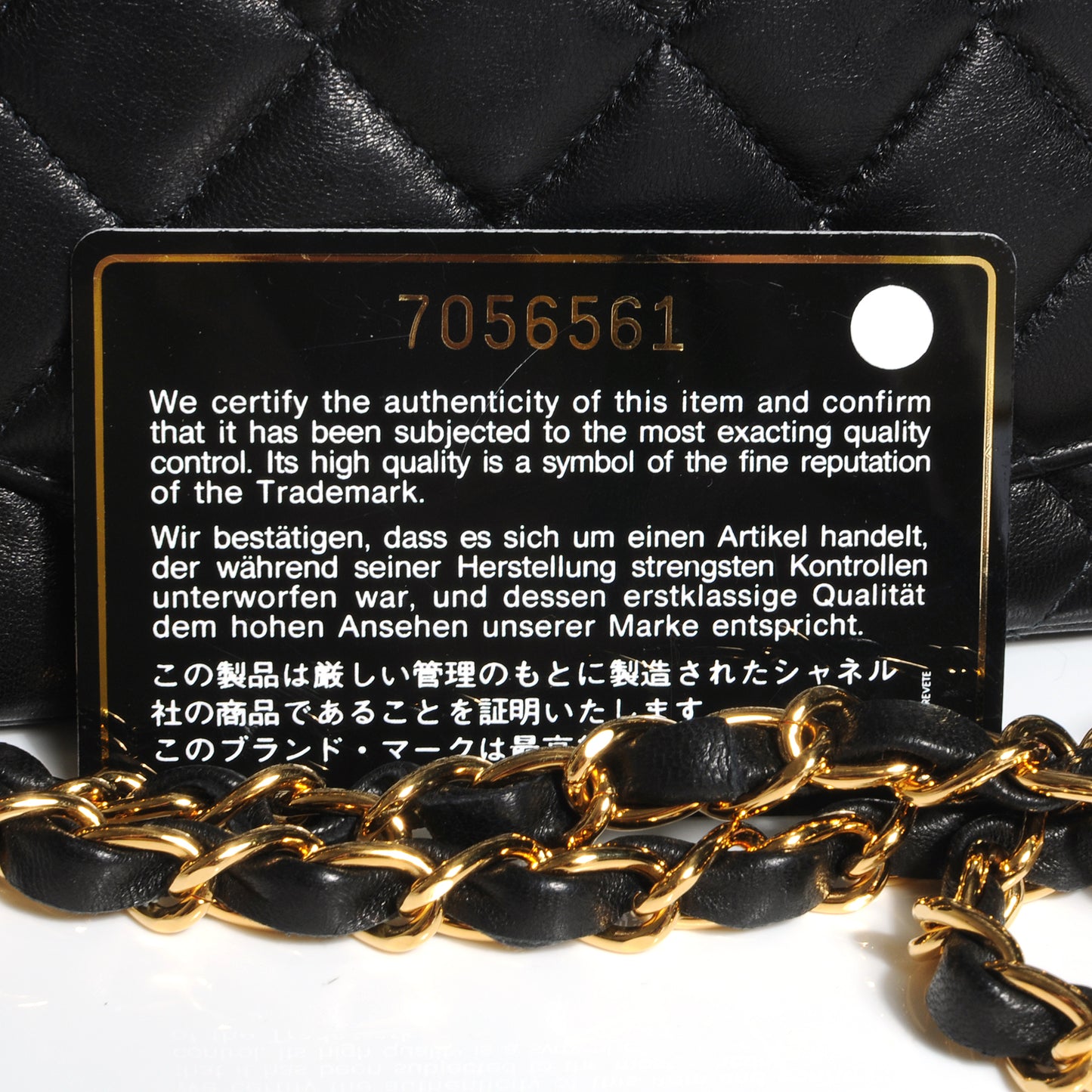 Lambskin Small Double Flap Black