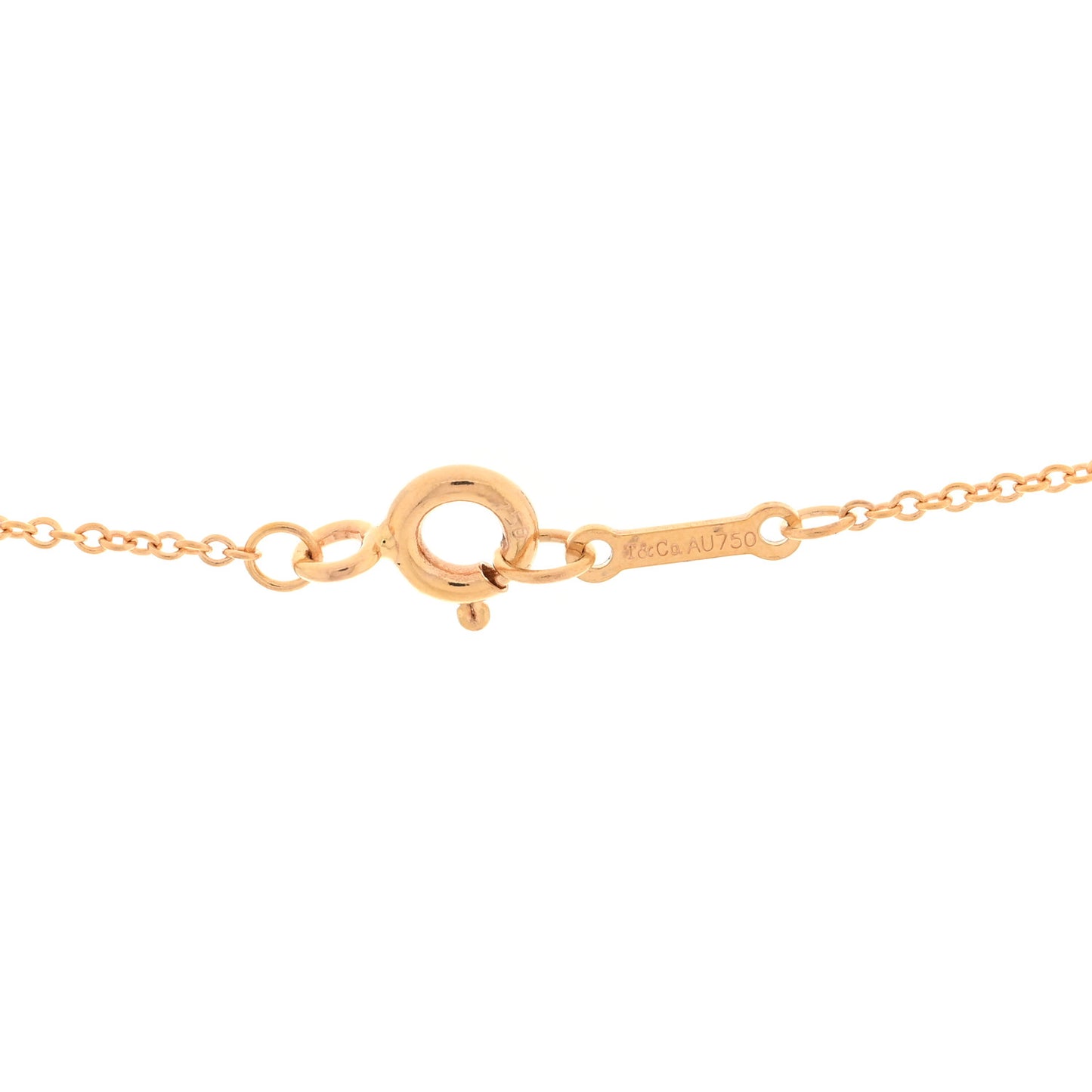 18K Rose Gold Paloma Picasso Olive Leaf Heart Pendant Necklace