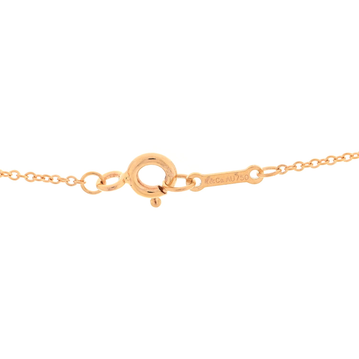 Tiffany 18K Rose Gold Paloma Picasso Olive Leaf Heart Pendant Necklace 4 of 4
