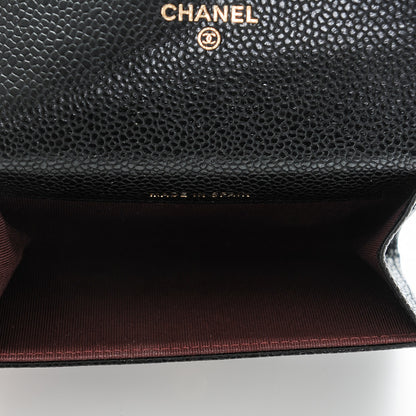 Chanel Caviar Quilted Flap Card Holder Black 5 of 8