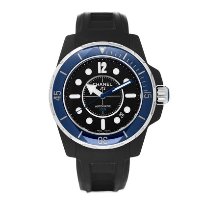 Chanel Stainless Steel Ceramic Rubber 41mm J12 Marine Automatic Watch Black 1 of 4