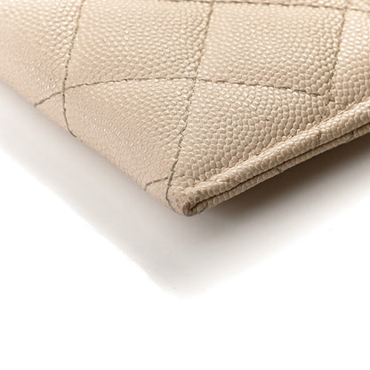 Chanel Caviar Quilted Card Holder Light Beige 11 of 12