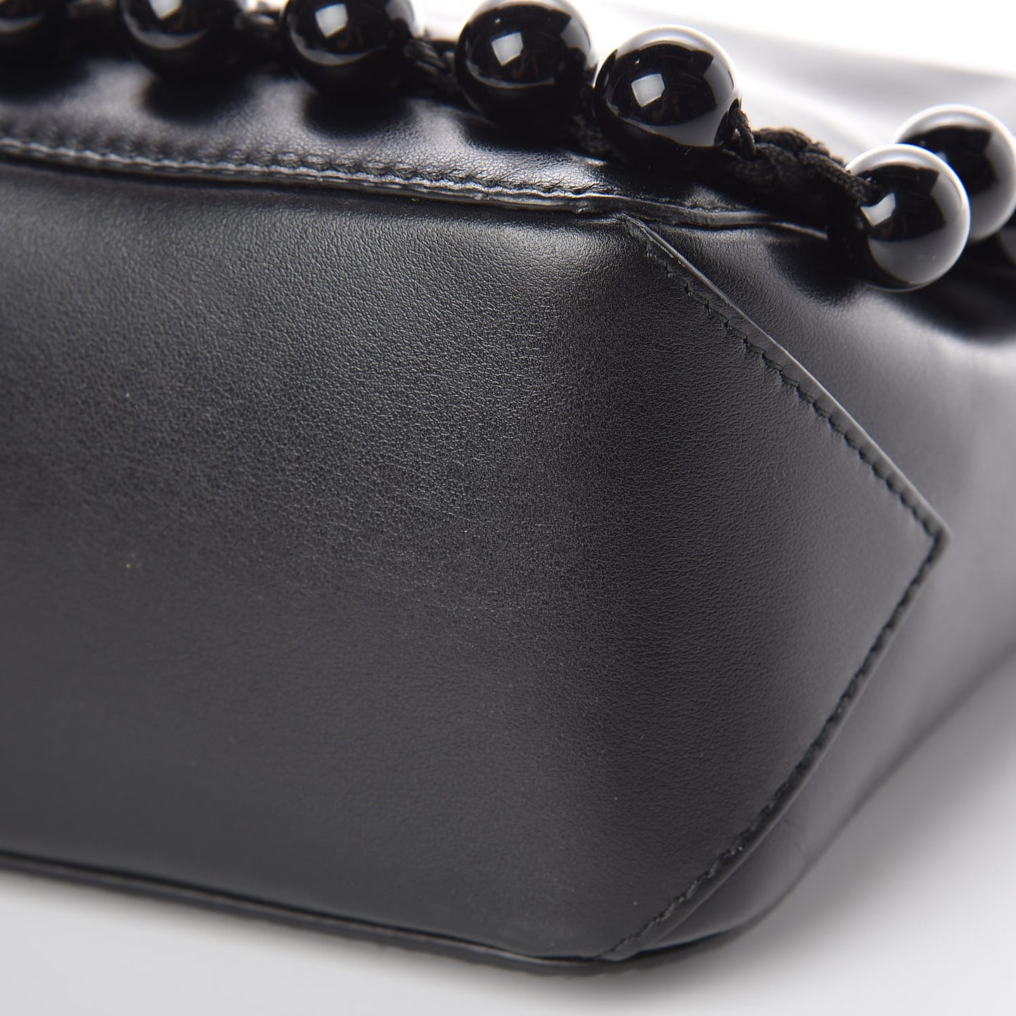 Calfskin Small Spheres Courier Black