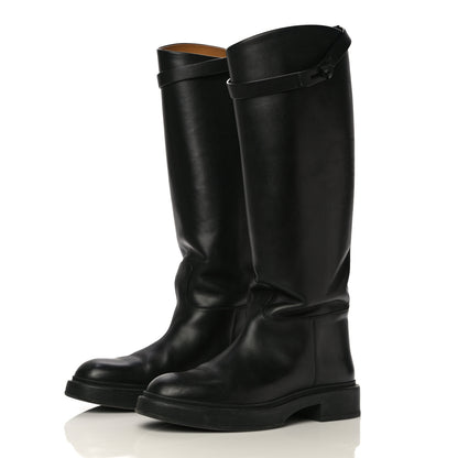 Hermes Box Kelly Jumping Boots 39 So Black 3 of 25
