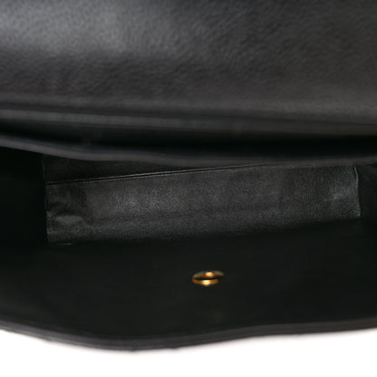 Chanel Caviar Quilted Jumbo Kelly Flap Black 5 of 10