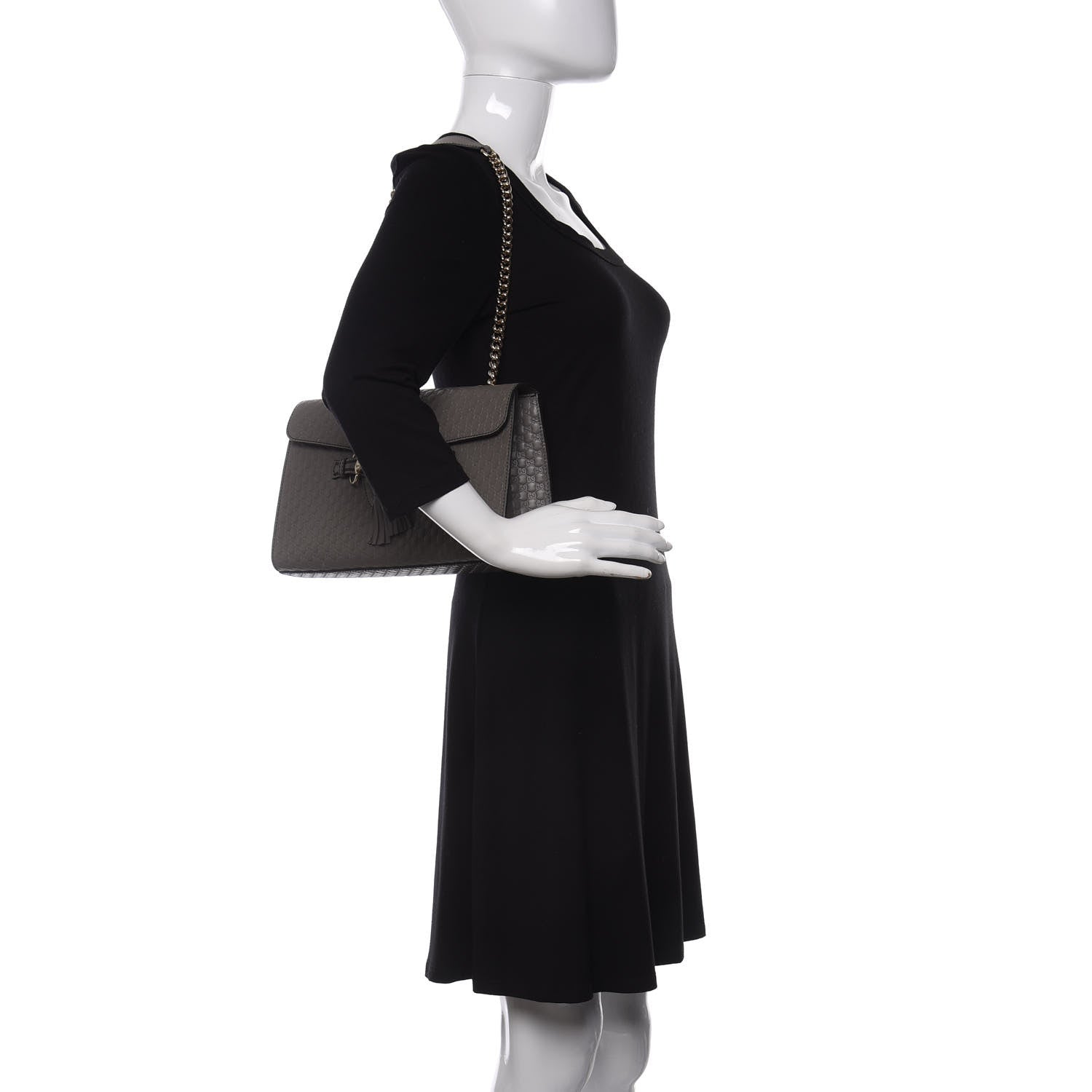 Gucci Soft Microguccissima Medium Emily Chain Shoulder Bag Loess 2 of 10