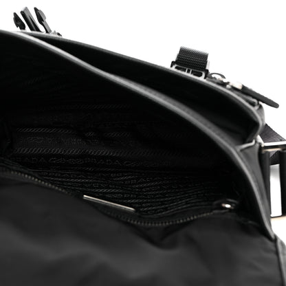 Prada Re-Nylon Saffiano Shoulder Bag Black 5 of 10