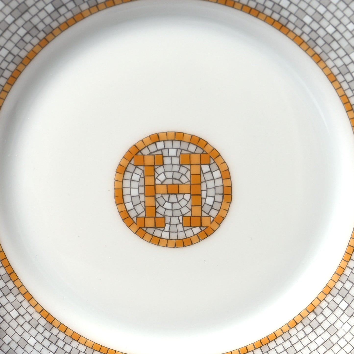 Porcelain Mosaique Au 24 Gold Tea Cup And Saucer Set Of 2
