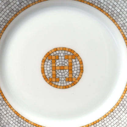 Hermes Porcelain Mosaique Au 24 Gold Tea Cup And Saucer Set Of 2 7 of 10