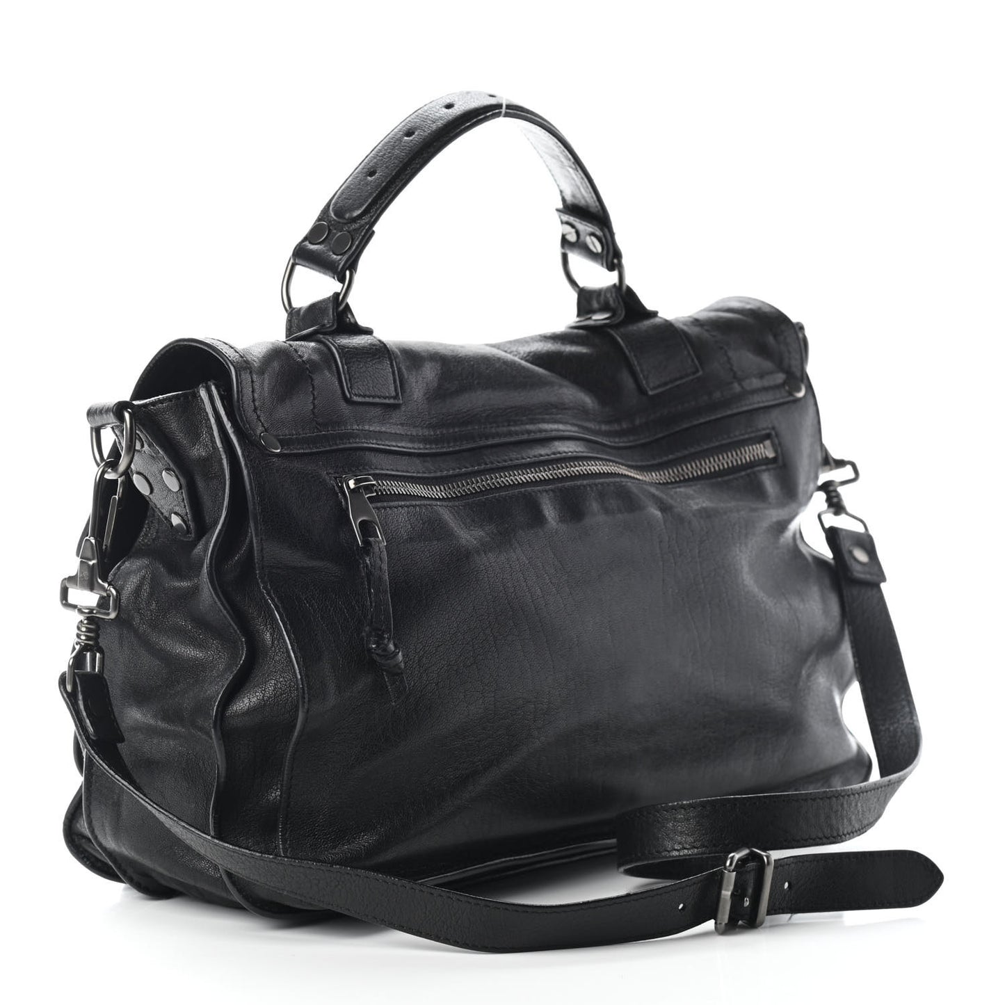 Lambskin Medium PS1 Satchel Black