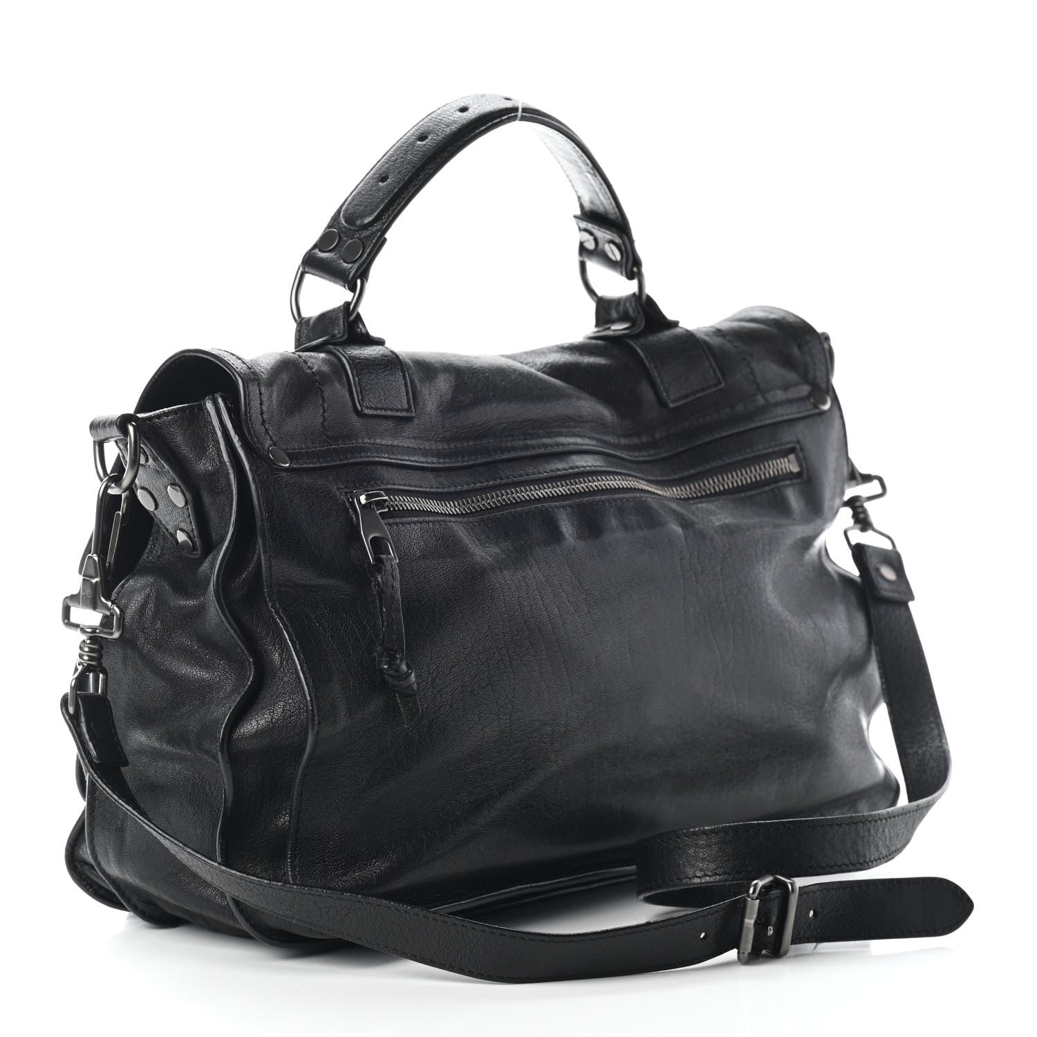 Proenza Schouler Lambskin Medium PS1 Satchel Black 3 of 8