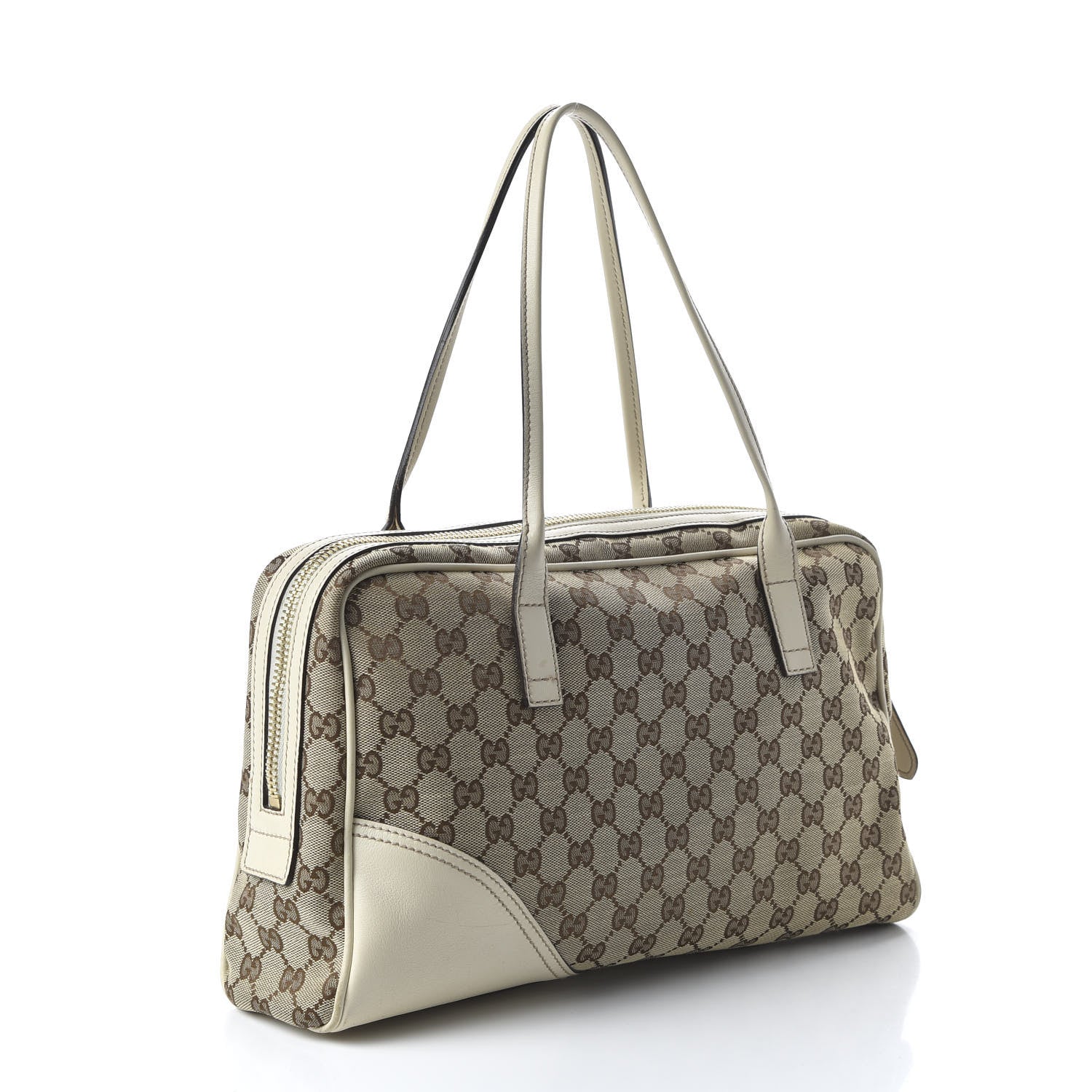 Gucci Monogram Medium New Britt Boston Off White 3 of 10