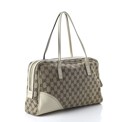 Gucci Monogram Medium New Britt Boston Off White 3 of 10