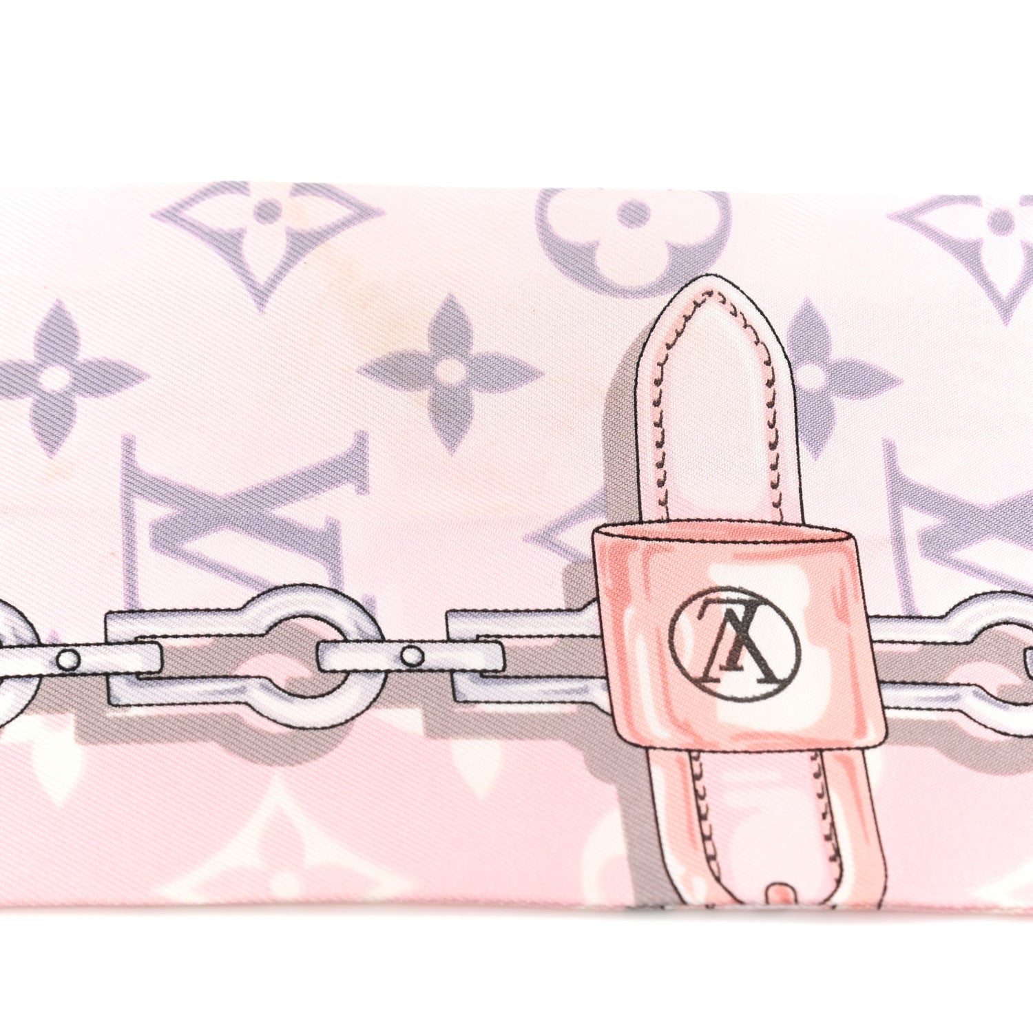 Louis Vuitton Silk Monogram Confidential Bandeau Light Pink 4 of 5