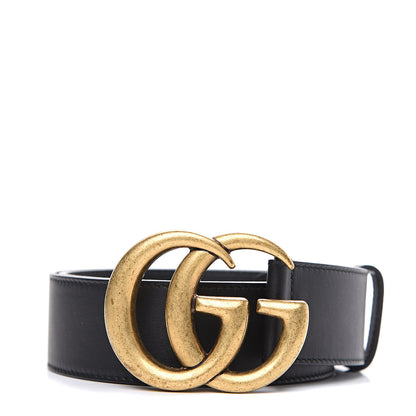 Gucci Calfskin Double G 40mm Belt 75 30 Black 1 of 6
