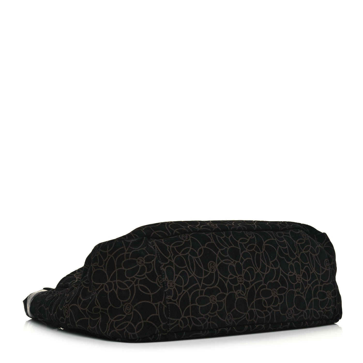 Chanel Suede Camellia Hobo Bag Black 4 of 14