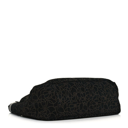 Chanel Suede Camellia Hobo Bag Black 4 of 14