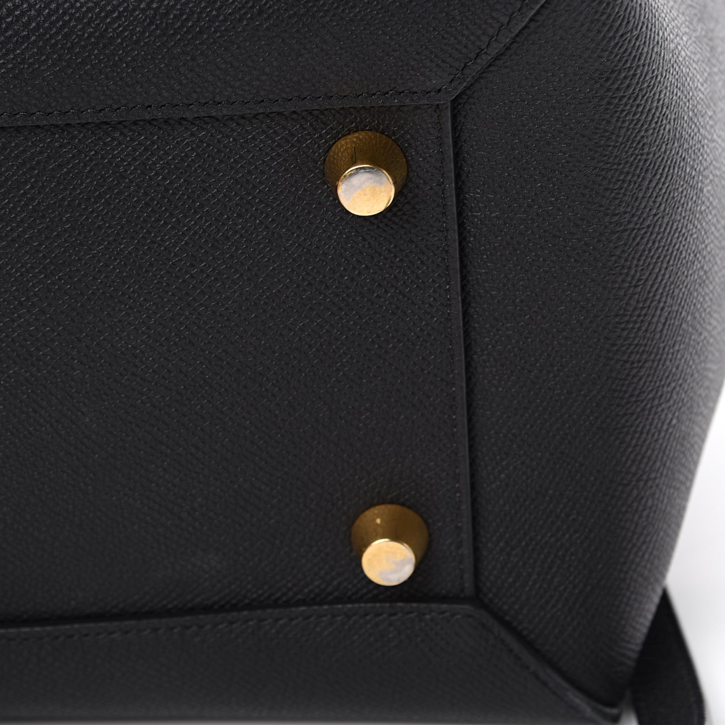 Grained Calfskin Mini Belt Bag Black