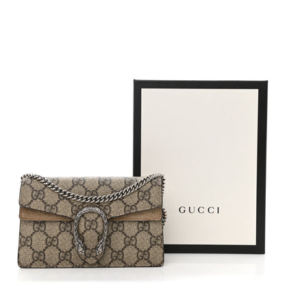 Gucci GG Supreme Monogram Super Mini Dionysus Shoulder Bag Taupe 9 of 9